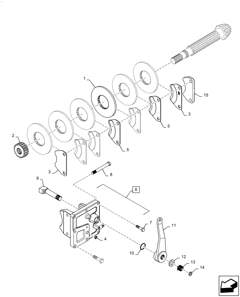 Схема запчастей Case IH PUMA 2304 - (33.110.AV[02]) - PARKING BRAKE (33) - BRAKES & CONTROLS