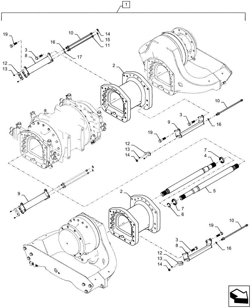 Схема запчастей Case IH STEIGER 450 - (88.023.02) - DIA KIT, ADDITIONAL PRODUCTS - 120 IN TREAD SPACER KIT (88) - ACCESSORIES