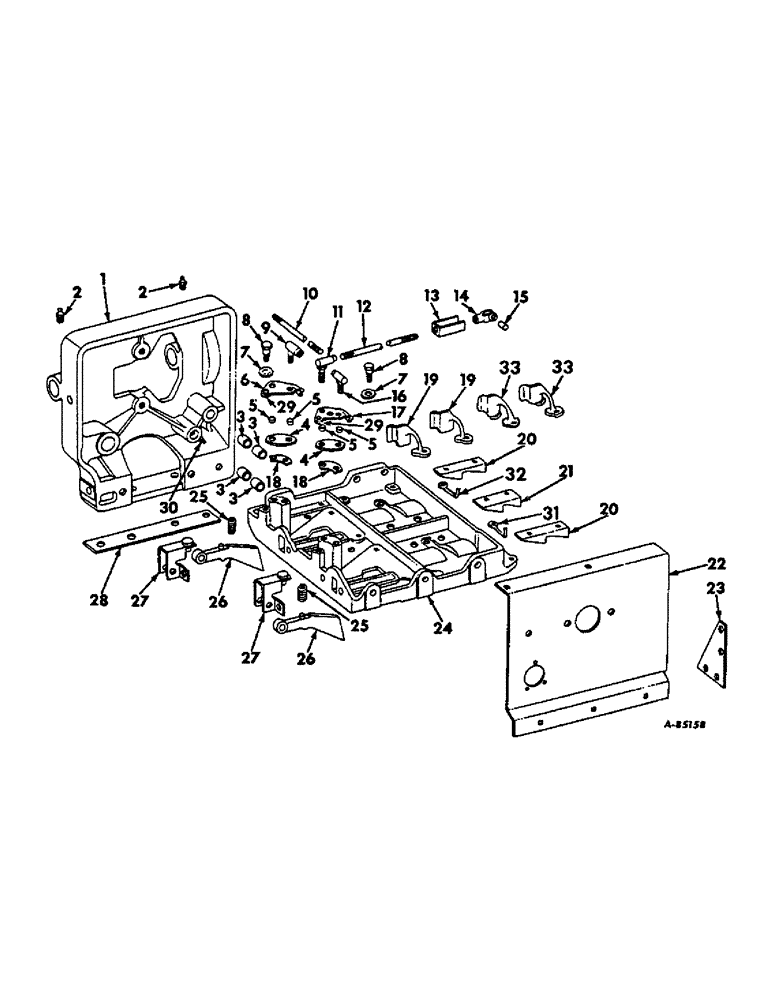 Схема запчастей Case IH 37 - (B-36) - TWISTER BASE PLATE AND SUPPORTS, FOR WIRE BALER 