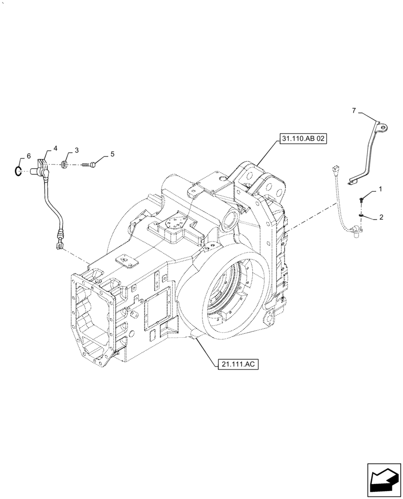 Схема запчастей Case IH PUMA1854 - (55.048.AI) - PTO SENSOR, SWITCH (55) - ELECTRICAL SYSTEMS