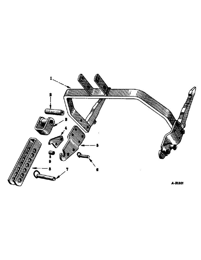 Схема запчастей Case IH SUPER C - (194) - ATTACHMENTS, THREE POINT ADAPTER UNIT, SPECIAL Attachments