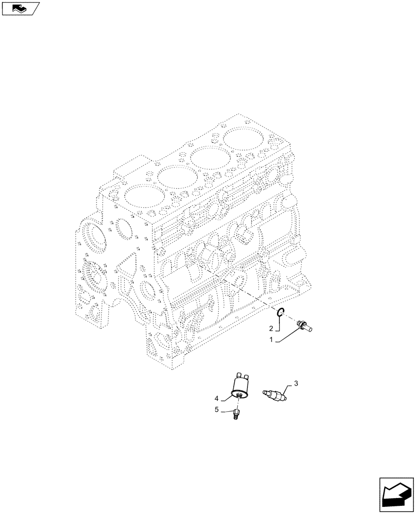 Схема запчастей Case IH P240 - (55.640.01[02]) - ENGINE SENSORS (55) - ELECTRICAL SYSTEMS