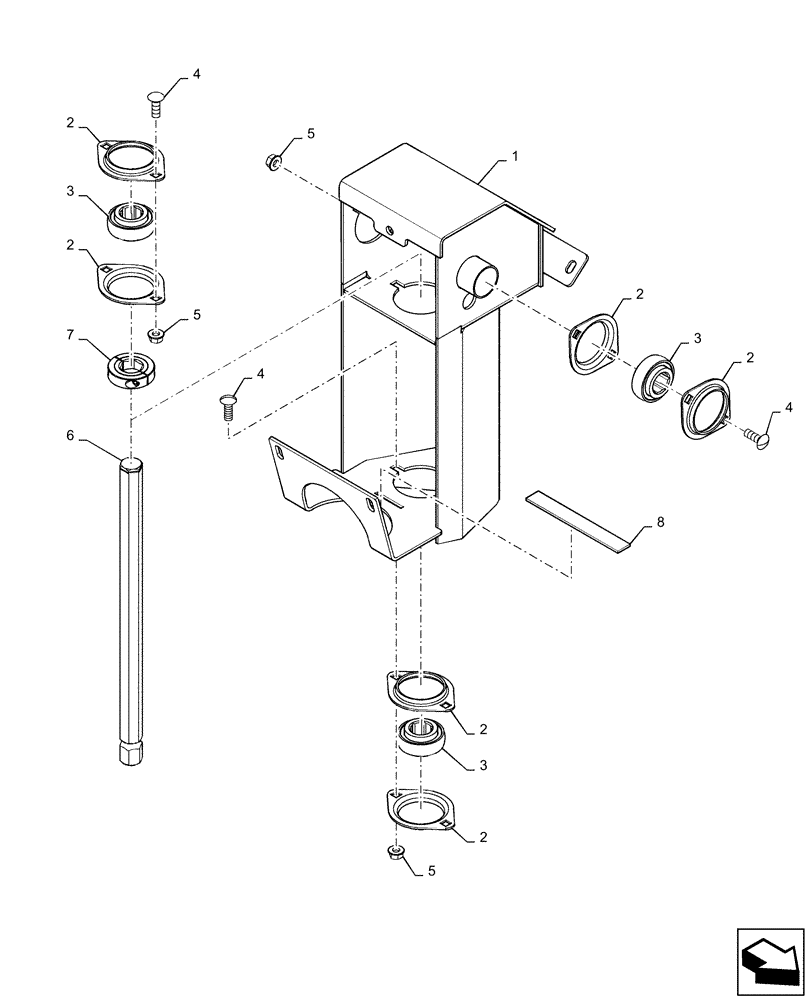 Схема запчастей Case IH 7140 - (73.335.AC[02]) - LH STRAW SPREADER DRIVE ASSY (73) - RESIDUE HANDLING