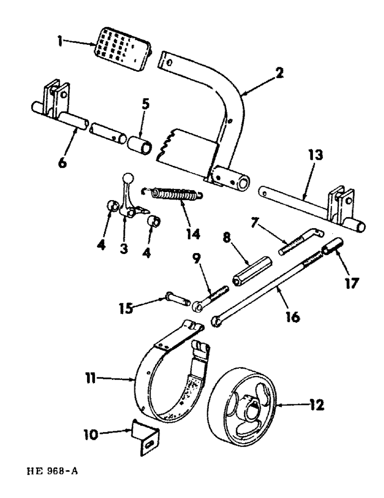 Схема запчастей Case IH 225 - (H-2) - CONTROLS, BRAKES AND CONTROLS Controls