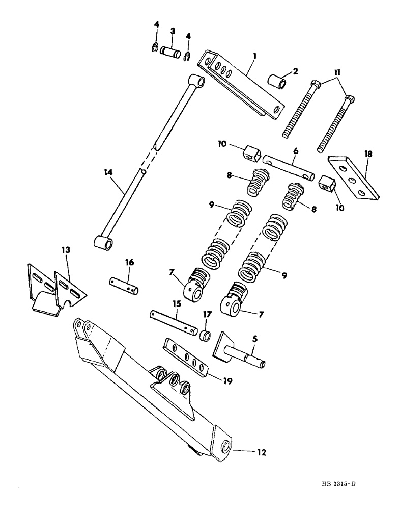 Схема запчастей Case IH 4000 - (09-09) - FRAME, HEADER FLOATATION AND ARM, FOR DRAPER HEADER 1979 AND SINCE (12) - FRAME