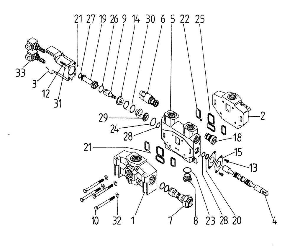 Схема запчастей Case IH 7700 - (B05[07]) - HYDRAULIC VALVE A35 [ELECTRIC] Hydraulic Components & Circuits