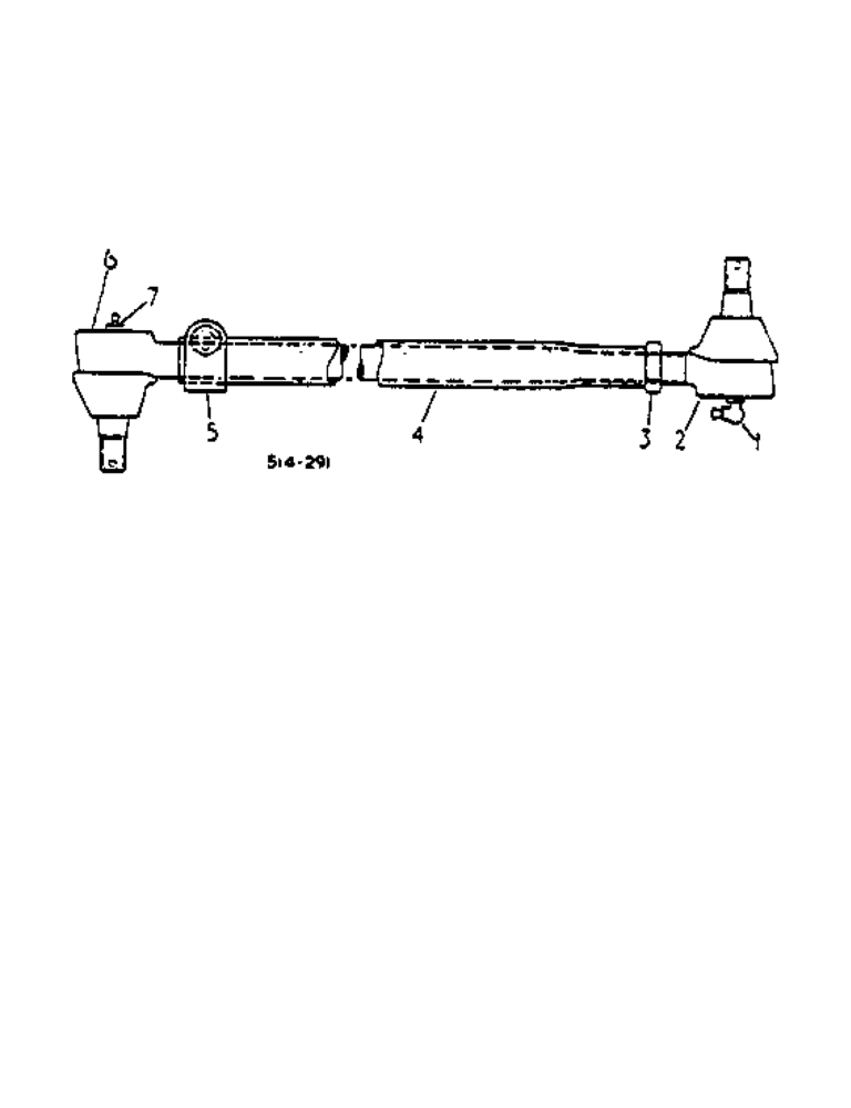 Схема запчастей Case IH 2500 - (14-09) - TIE ROD ASSEMBLY - I.H., 574 UP TO S/N 101692, 2500 UP TO S/N 100025 Suspension