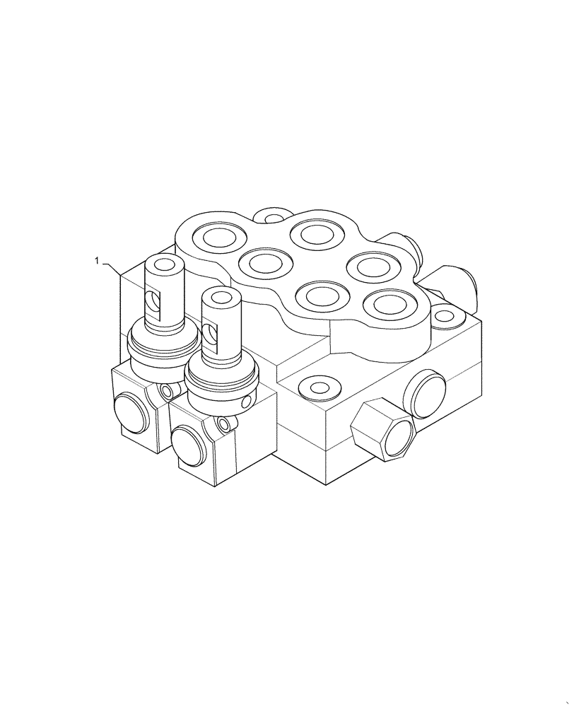 Схема запчастей Case IH FARMALL 35C - (35.204.020) - REMOTE CONTROL VALVE, ROPS, DUAL CONTROL (35) - HYDRAULIC SYSTEMS