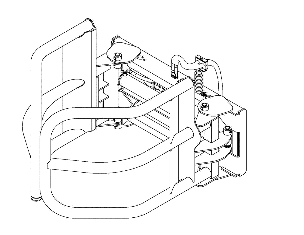 Схема запчастей Case IH SR250 - (95.010.AAX) - BALE HANDLER, SR250 (95) - CE ATTACHMENTS