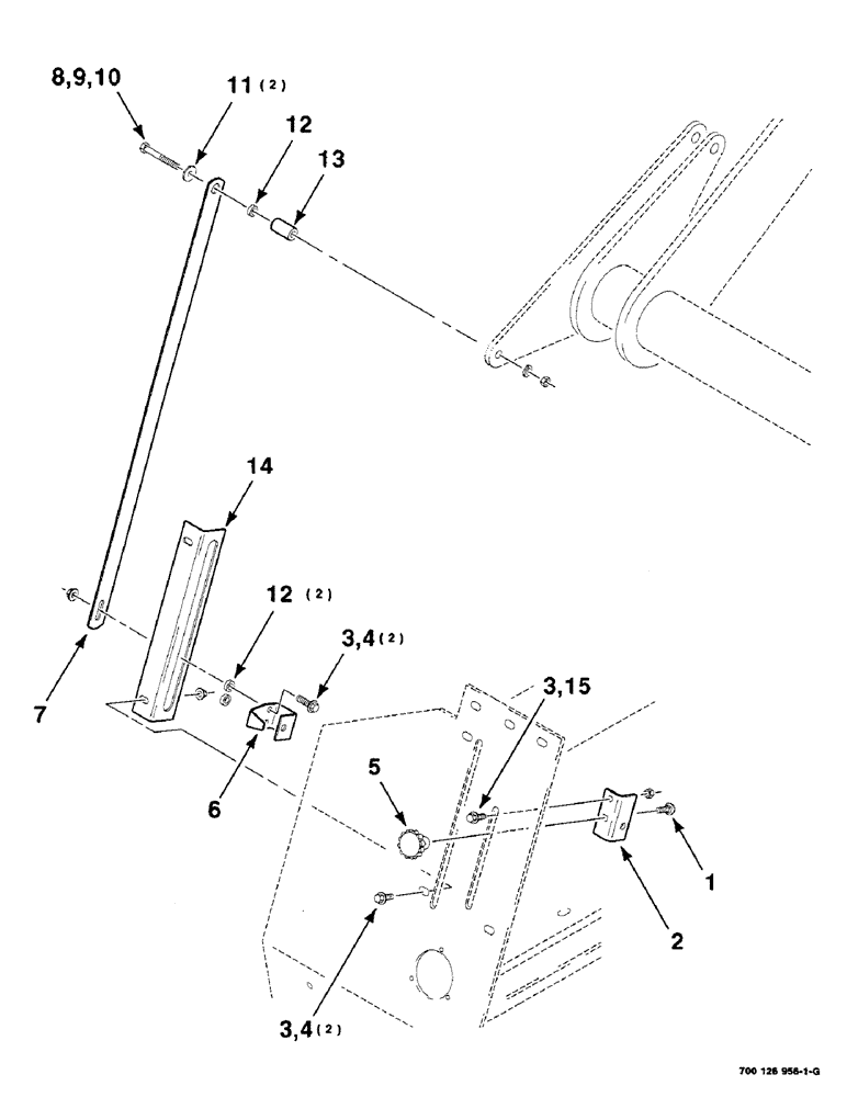 Схема запчастей Case IH 8455T - (6-02) - INDICATOR ASSEMBLY, BALE SIZE (14) - BALE CHAMBER