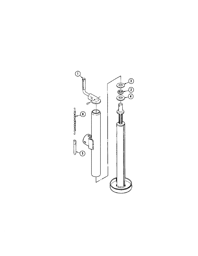 Схема запчастей Case IH 575 - (22[B]) - PARTS FOR FH845495 LIFT JACK 