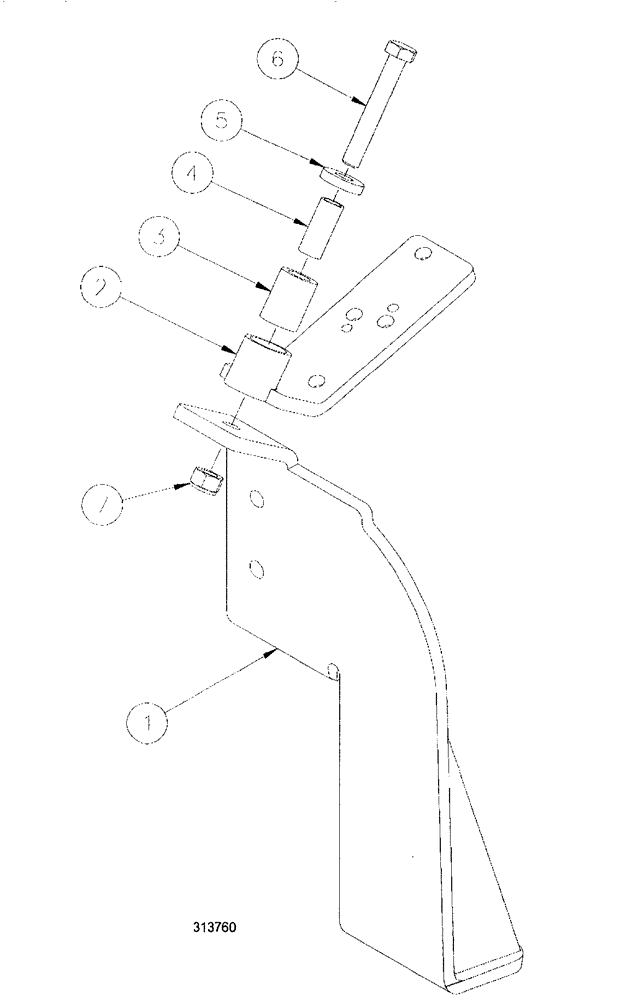 Схема запчастей Case IH SPX3200 - (04-038[00]) - HOSE PIVOT MOUNT ASSEMBLY - LR (35) - HYDRAULIC SYSTEMS