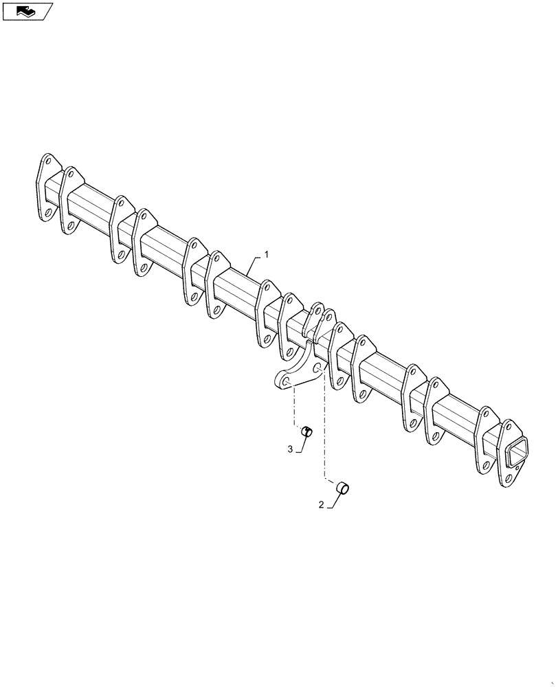 Схема запчастей Case IH 500 - (37.110.AQ[01]) - ROCKSHAFT, (37) - HITCHES, DRAWBARS & IMPLEMENT COUPLINGS