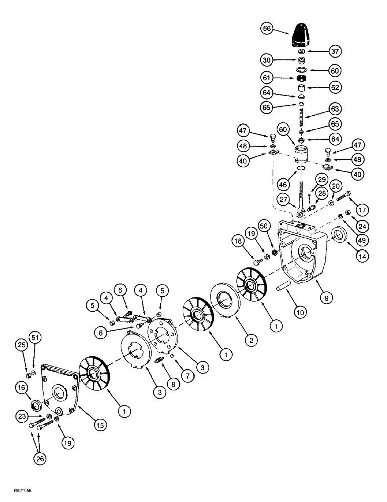 Схема запчастей Case IH 2044 - (7-06) - MASTER BRAKES, USED WITH 1975664C1 WHEEL BRAKE ACTUATOR (5.1) - BRAKES