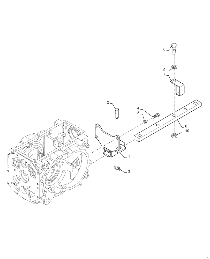 Схема запчастей Case IH FARMALL 40C - (37.100.AA[02]) - DRAWBAR AND HITCH, FARMALL 40C, 50C (37) - HITCHES, DRAWBARS & IMPLEMENT COUPLINGS