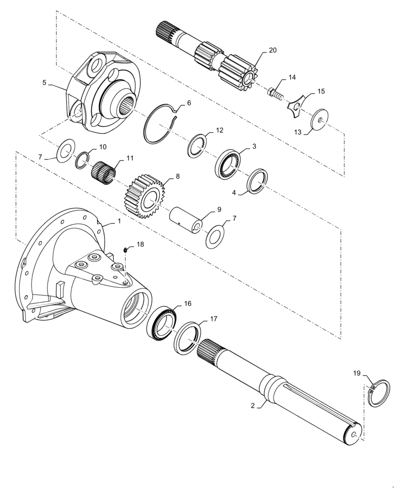 Схема запчастей Case IH MAGNUM 200 - (27.120.AF[01]) - VAR- 728181, 728431 - FINAL DRIVE - MAGNUM 180, 200 (27) - REAR AXLE SYSTEM