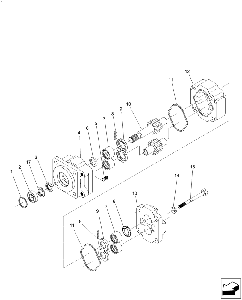 Схема запчастей Case IH A8800 - (35.000.AB[12]) - HYDRAULIC MOTOR (M50A) (35) - HYDRAULIC SYSTEMS