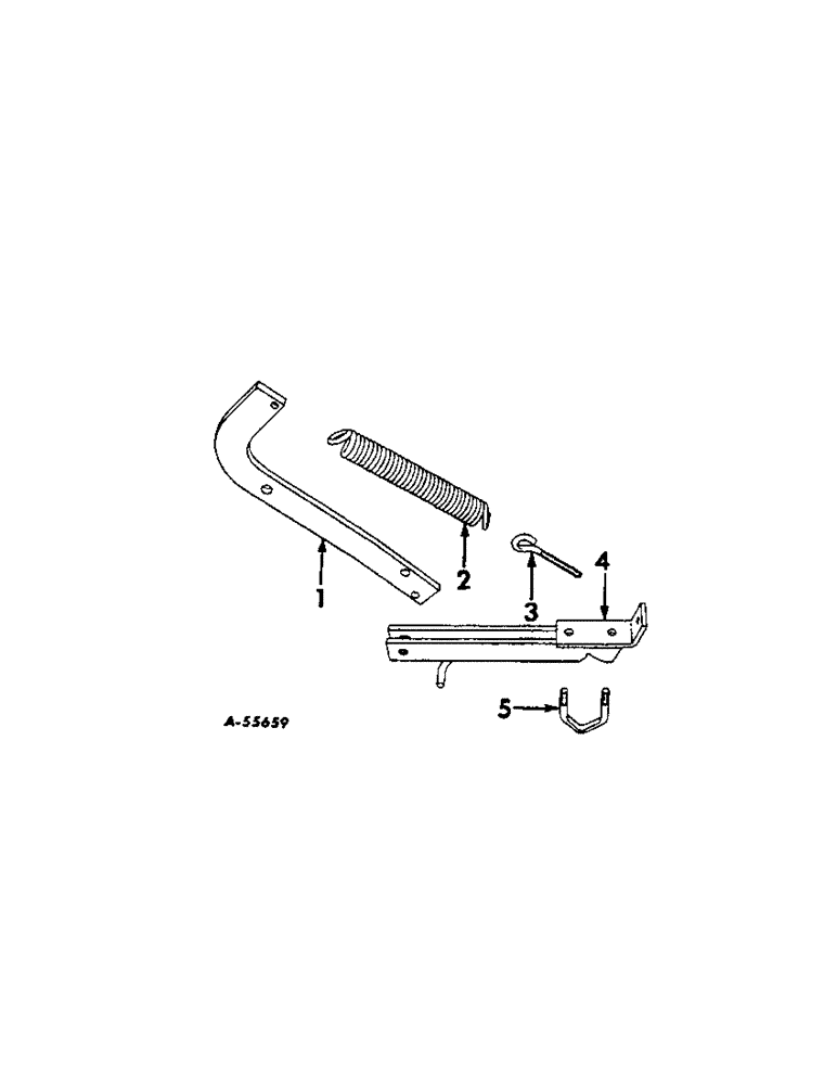 Схема запчастей Case IH DRY - (A-116) - DRY FERTILIZERS, ATTACHING ARM SPRING LOADER APPLICATOR 