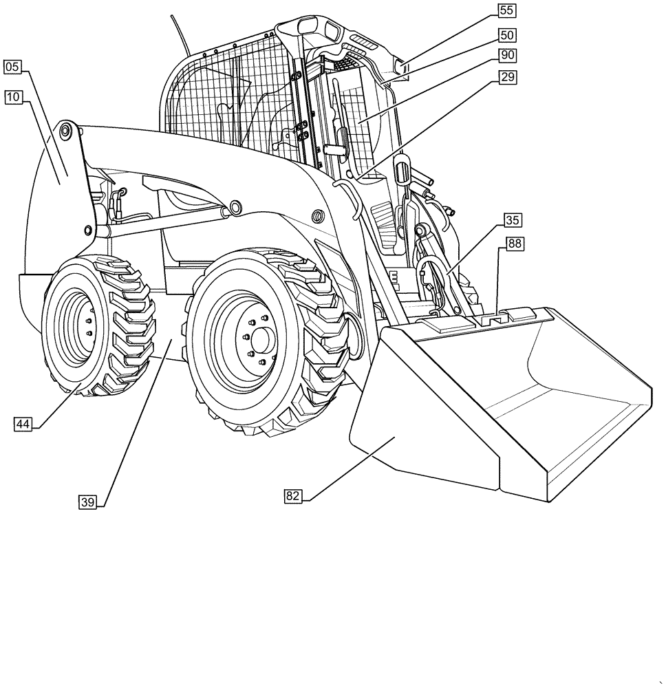 Схема запчастей Case IH SR200 - (00.000.00) - PICTORIAL INDEX - MAIN SECTIONS (00) - GENERAL & PICTORIAL INDEX