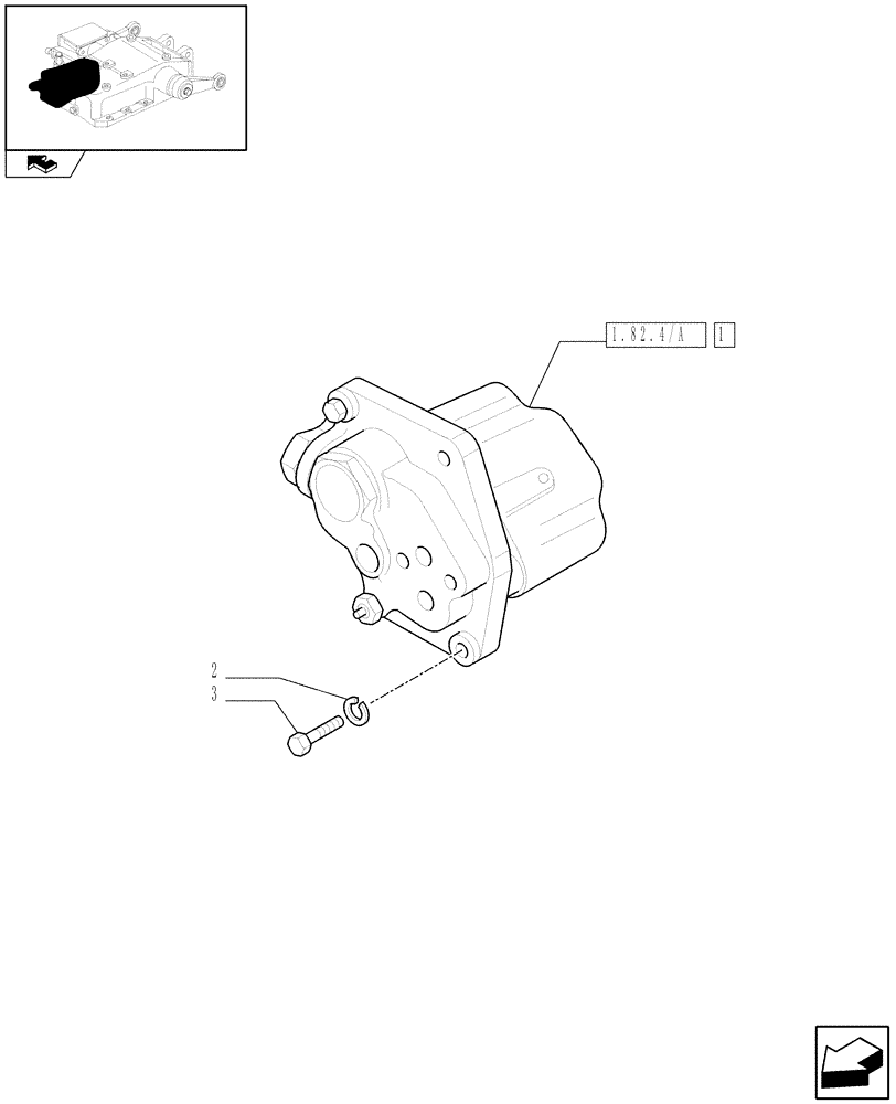 Схема запчастей Case IH FARMALL 60 - (1.82.4) - LIFTER DISTRIBUTOR AND VALVES (07) - HYDRAULIC SYSTEM