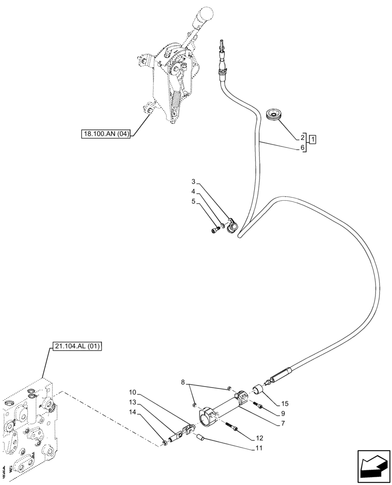 Схема запчастей Case IH FARMALL 75C - (18.100.AQ[04]) - VAR - 332808, 336814, 743565, 743566 - PTO CLUTCH, FLEXIBLE CONTROL, W/O CAB (POWER SHUTTLE) (18) - CLUTCH