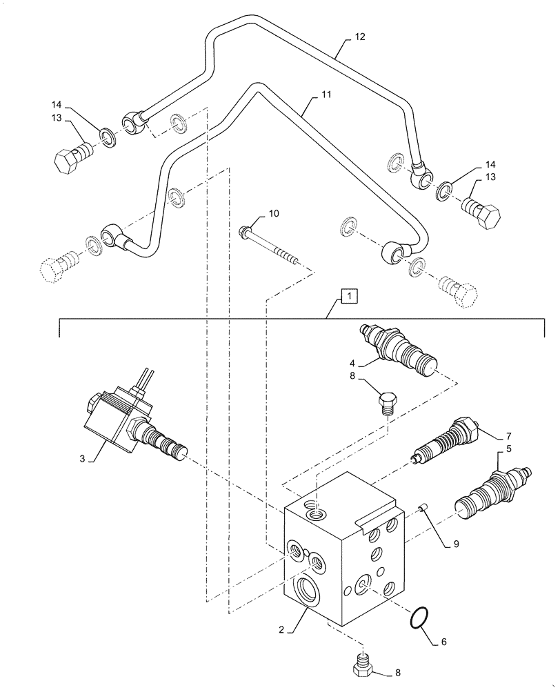 Схема запчастей Case IH FARMALL 55C - (31.142.010) - PTO VALVE, HYDROSTATIC TRANSMISSION (31) - IMPLEMENT POWER TAKE OFF