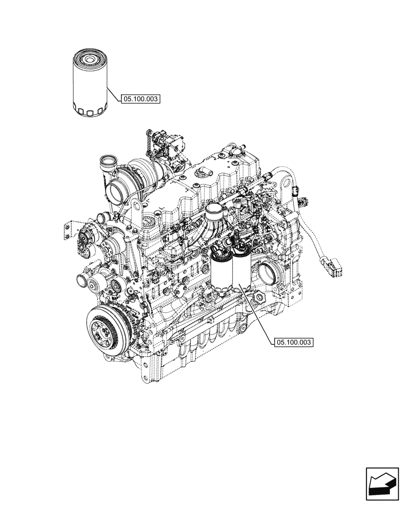 Схема запчастей Case IH F4DFE613N B006 - (00.000.05) - PICTORIAL INDEX - MACHINE COMPLATION AND EQUIPMENT (00) - GENERAL & PICTORIAL INDEX