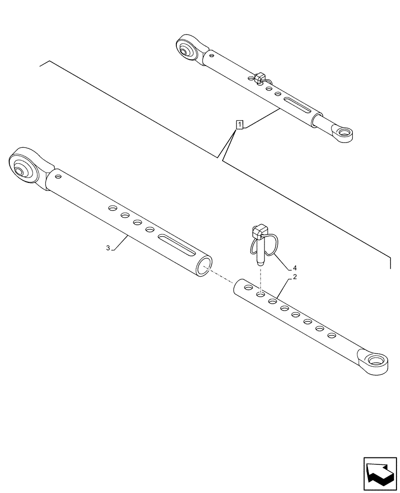 Схема запчастей Case IH FARMALL 65C - (37.120.AF[02]) - VAR - 391953, 743598 - STABILIZER CYLINDER, COMPONENTS (37) - HITCHES, DRAWBARS & IMPLEMENT COUPLINGS