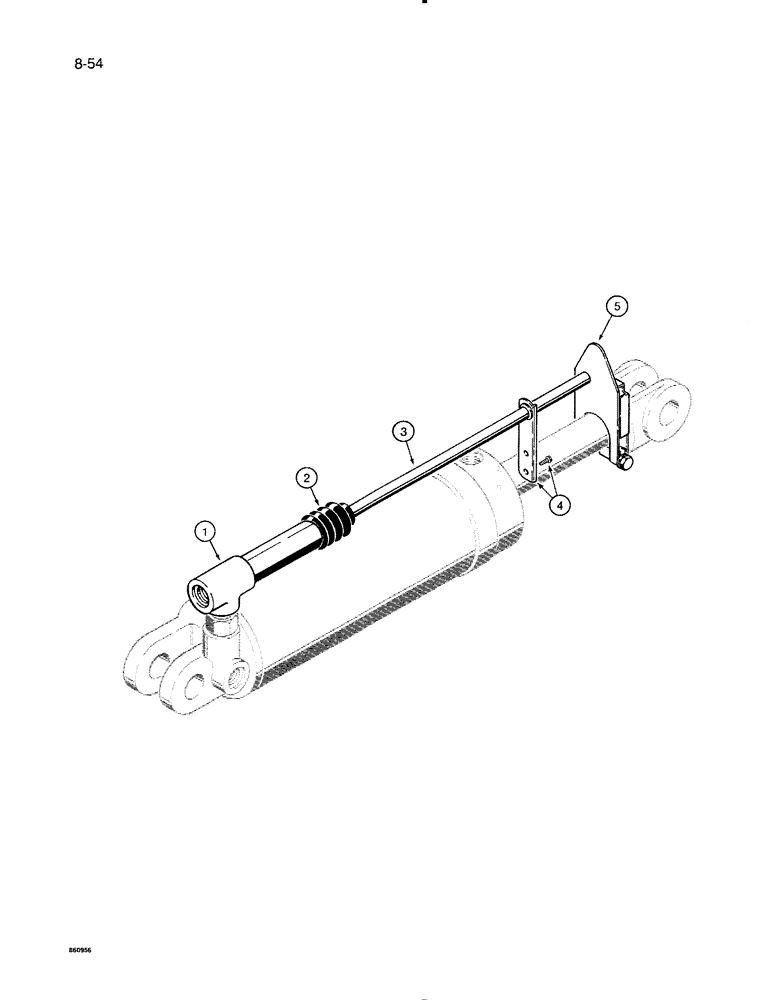 Схема запчастей Case IH 8500 - (8-54) - STROKE CONTROL CYLINDER, USED WITH CESSNA GLAND TYPE CYLINDERS, 45 FOOT WIDE DRILL (08) - HYDRAULICS