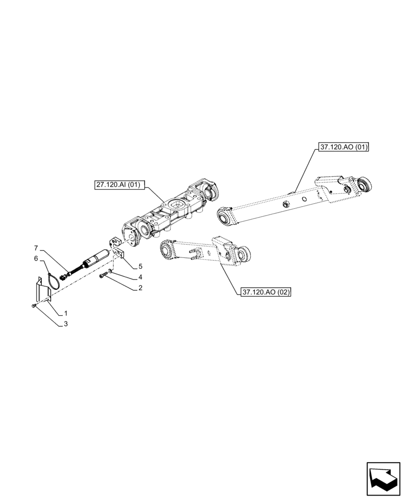 Схема запчастей Case IH FARMALL 95C - (55.130.AD) - VAR - 390832, 743597 - 3 POINT HITCH, TOWING EQUIPMENT, SENSOR, HI-LO, CAB (55) - ELECTRICAL SYSTEMS