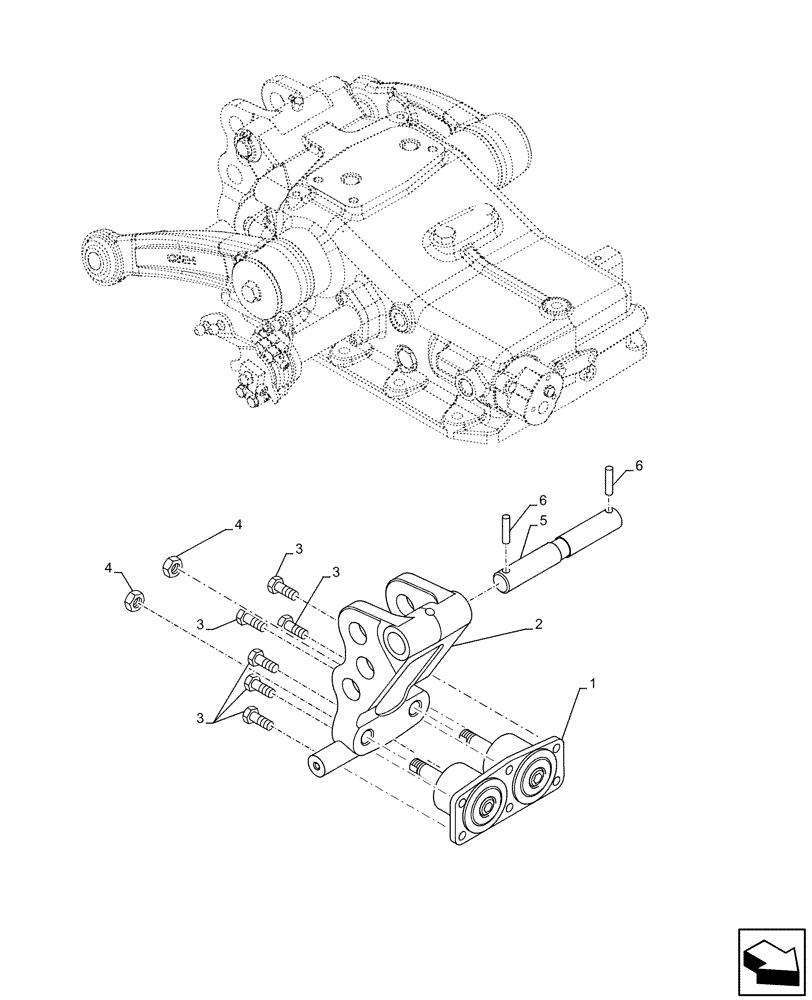 Схема запчастей Case IH FARMALL 105C - (37.110.AI[04]) - VAR - 390832 - HYDRAULIC LIFT, REAR, SUPPORT, HI-LO, CAB (37) - HITCHES, DRAWBARS & IMPLEMENT COUPLINGS