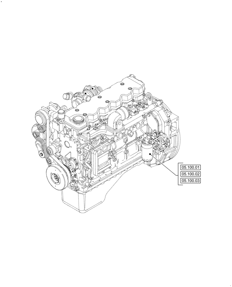 Схема запчастей Case IH F4DFE613M B003 - (00.000.05) - PICTORIAL INDEX - MACHINE COMPLATION AND EQUIPMENT (00) - GENERAL & PICTORIAL INDEX