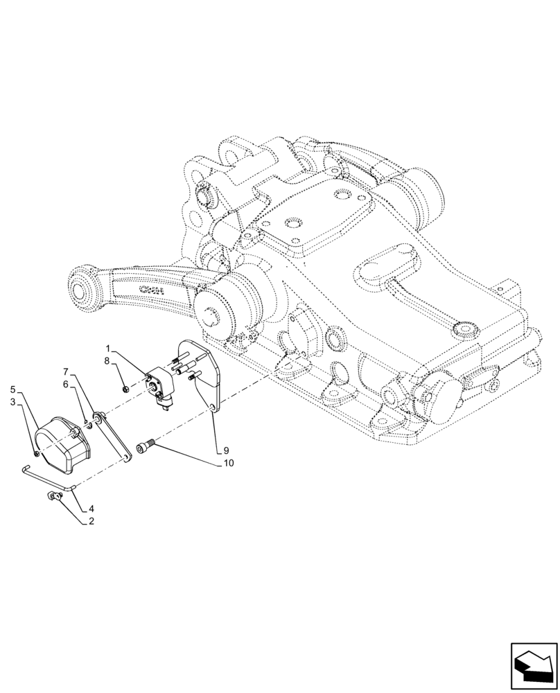 Схема запчастей Case IH FARMALL 95C - (55.130.AQ) - VAR - 390832, 743597 - 3 POINT HITCH, ELECTRONIC CONTROLS, SENSOR, HI-LO, CAB (55) - ELECTRICAL SYSTEMS