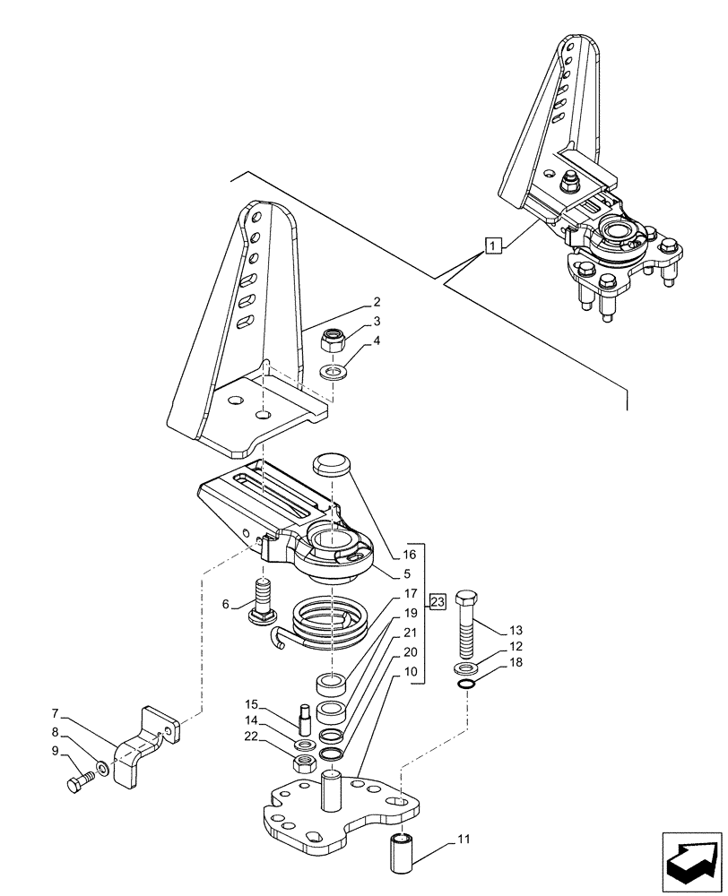 Схема запчастей Case IH PUMA 150 CVT - (90.116.BA) - VAR - 758177, 758178, 758179, 758180 - FRONT FENDER, SUPPORT, COMPONENTS (90) - PLATFORM, CAB, BODYWORK AND DECALS