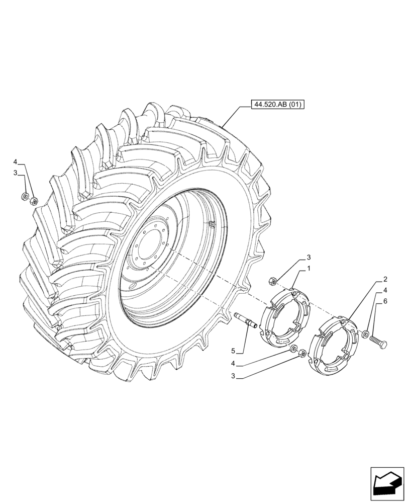 Схема запчастей Case IH PUMA 220 CVT - (39.140.AL[08]) - VAR - 758196 - BALLAST, REAR (726 KG) (39) - FRAMES AND BALLASTING