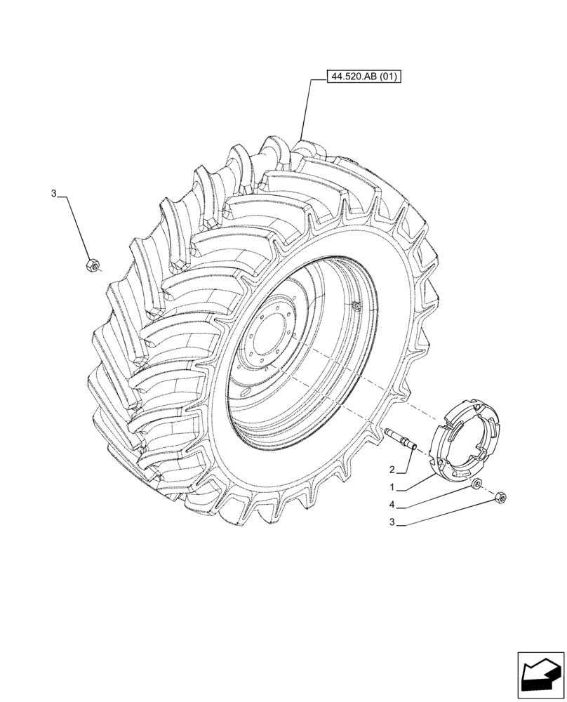 Схема запчастей Case IH PUMA 220 - (39.140.AL[06]) - VAR - 758193 - BALLAST, REAR (1000 KG) (39) - FRAMES AND BALLASTING