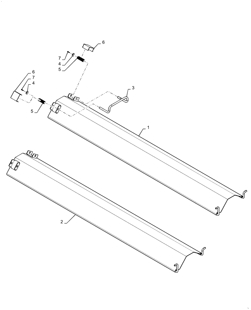 Схема запчастей Case IH 7130 - (80.150.BJ) - COVER, AUGER, GRAIN TANK (80) - CROP STORAGE/UNLOADING