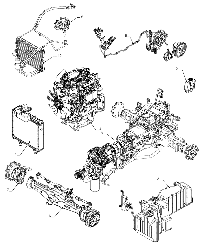 Схема запчастей Case IH FARMALL 65C - (05.100.03) - CAPACITIES (05) - SERVICE & MAINTENANCE