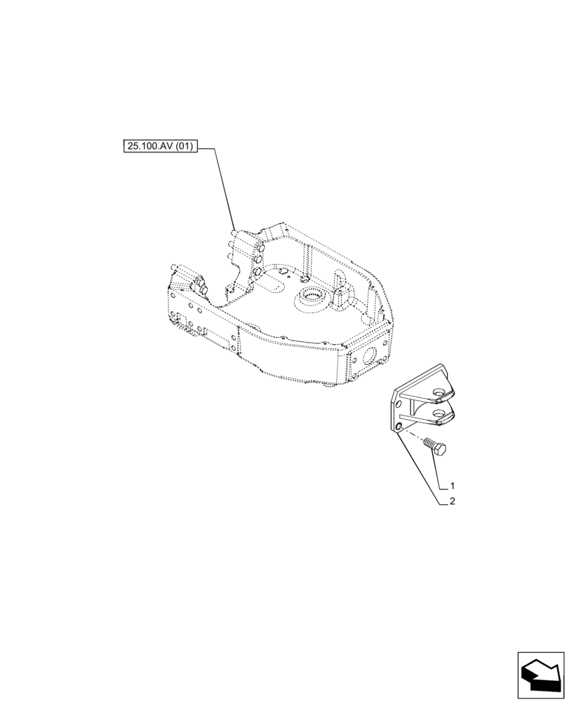 Схема запчастей Case IH PUMA 150 CVT - (37.106.AA[04]) - VAR - 758094 - TOW HOOK (37) - HITCHES, DRAWBARS & IMPLEMENT COUPLINGS