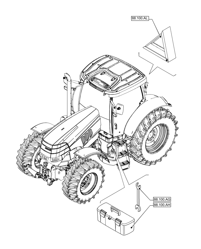 Схема запчастей Case IH PUMA 150 - (88.000.00) - SECTION INDEX - ACCESSORIES (88) - ACCESSORIES