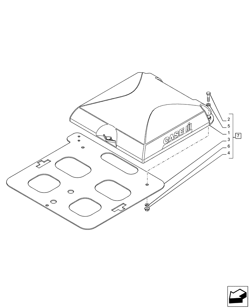 Схема запчастей Case IH PUMA 150 - (55.680.AO[02]) - VAR - 758273 - GPS RECEIVER, COMPONENTS (55) - ELECTRICAL SYSTEMS