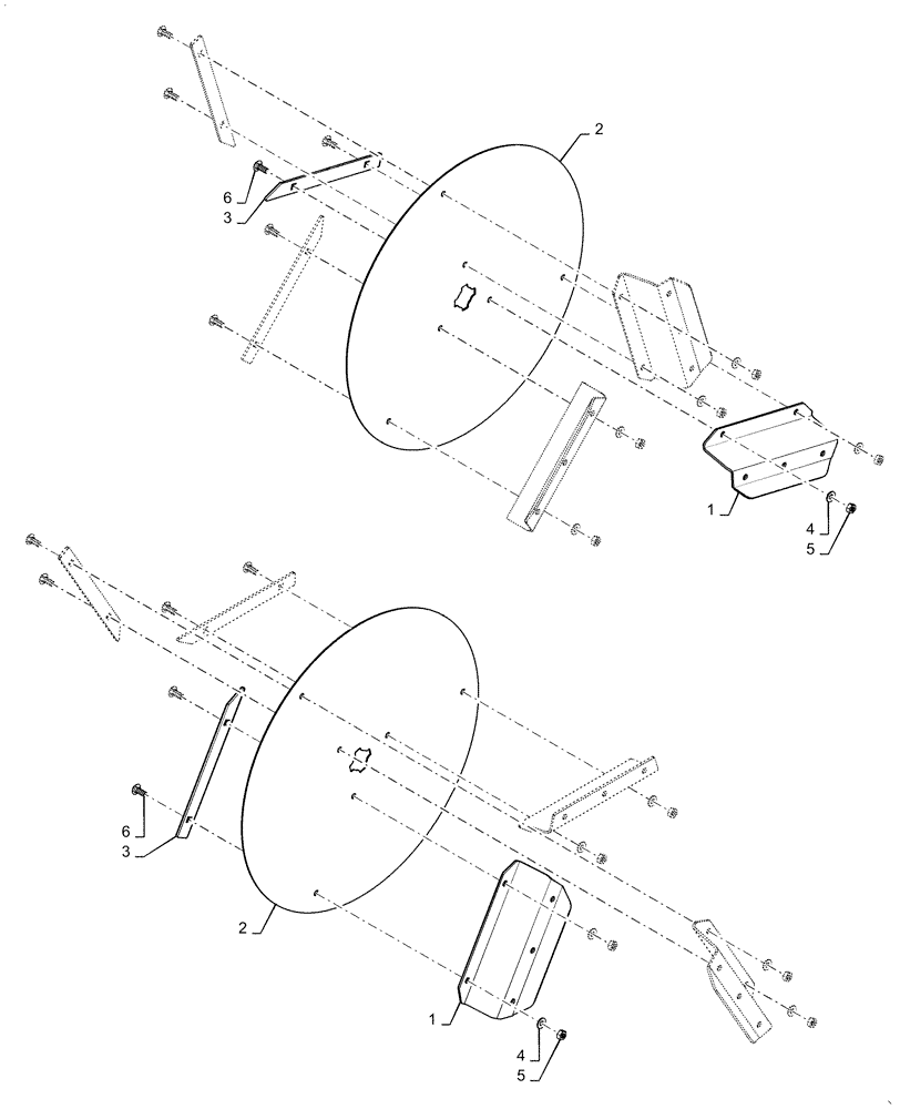 Схема запчастей Case IH 6140 - (73.335.AN[01]) - CHAFF SPREADER DISC (73) - RESIDUE HANDLING