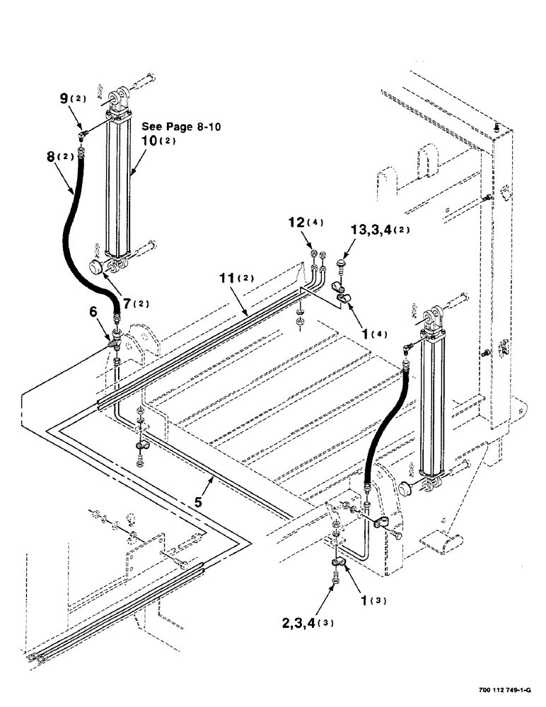 Схема запчастей Case IH 8580 - (08-08) - HYDRAULIC BALE DENSITY ASSEMBLY (07) - HYDRAULICS