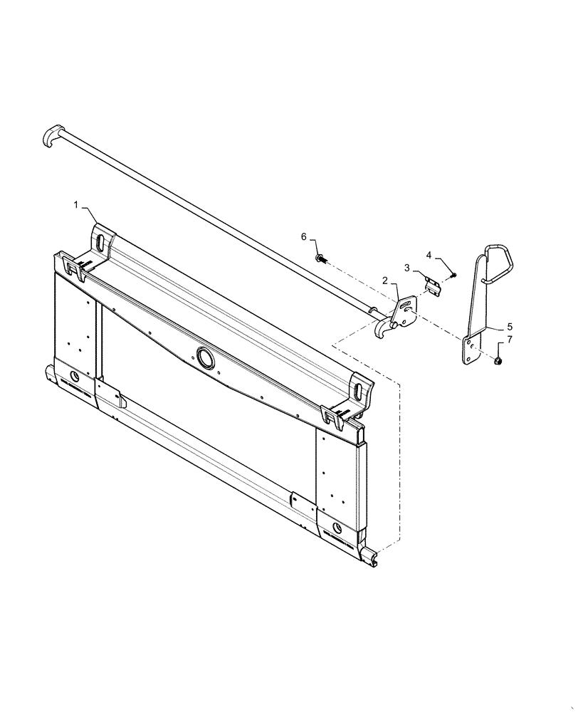 Схема запчастей Case IH 6140 - (60.110.AA[02]) - ADAPTER, FEEDER, LATCH (60) - PRODUCT FEEDING