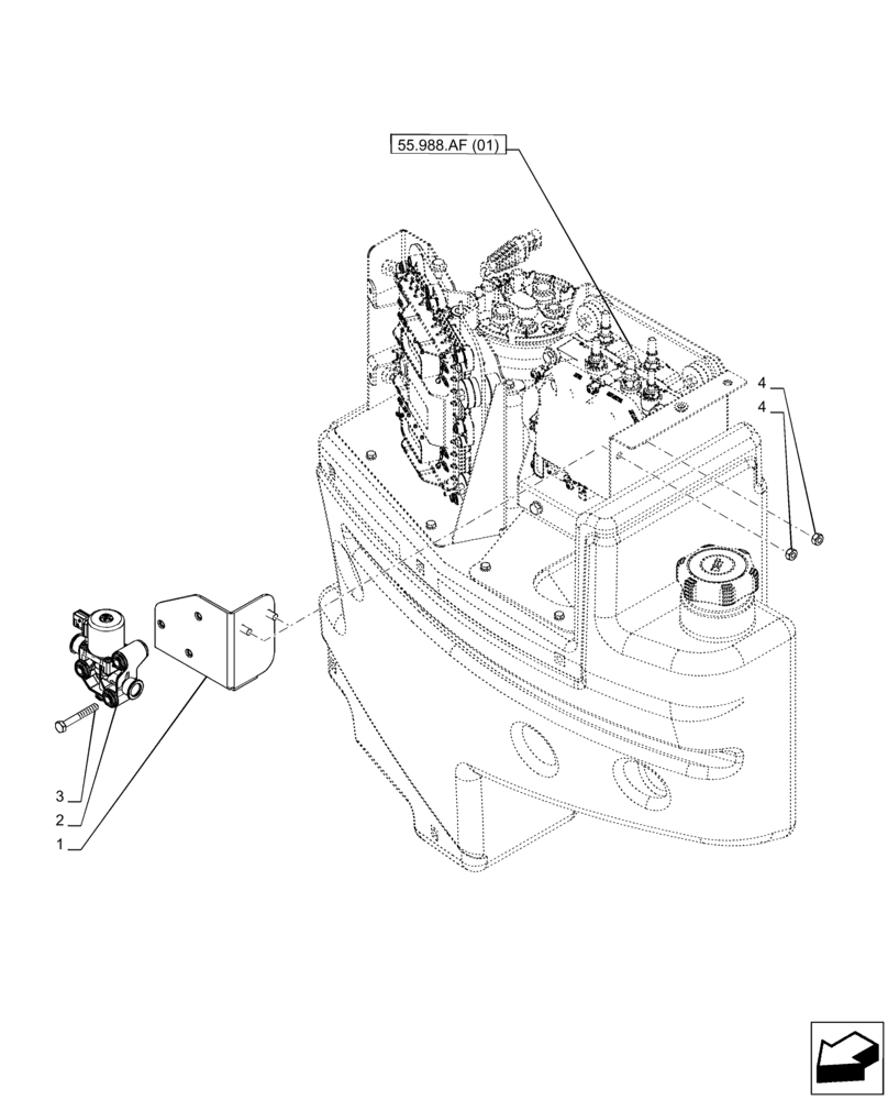 Схема запчастей Case IH PUMA 185 CVT - (10.500.AR) - VAR - 391131, 758001 - HEATER VALVE (10) - ENGINE