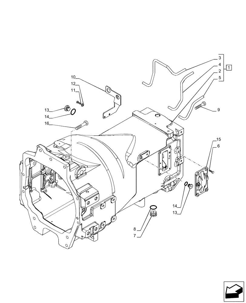 Схема запчастей Case IH PUMA 150 CVT - (21.120.AB[05]) - VAR - 391138, 758022 - GEARBOX, CVT (21) - TRANSMISSION