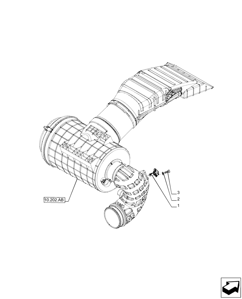 Схема запчастей Case IH PUMA 220 CVT - (55.014.AC[01]) - VAR - 391130, 758000 - AIR CLEANER, SENSOR (55) - ELECTRICAL SYSTEMS