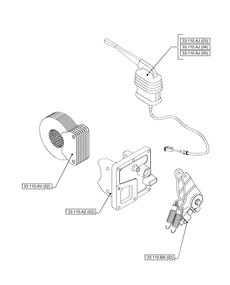 Схема запчастей Case IH PUMA 240 CVT - (33.000.00[01]) - SECTION INDEX - BRAKES & CONTROLS (33) - BRAKES & CONTROLS