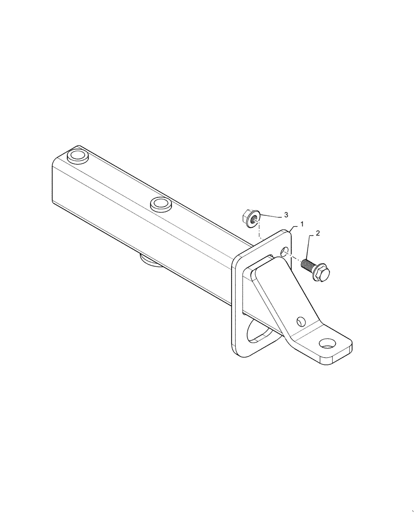 Схема запчастей Case IH 6140 - (37.100.AA[01]) - BALL MOUNT DRAWBAR (37) - HITCHES, DRAWBARS & IMPLEMENT COUPLINGS