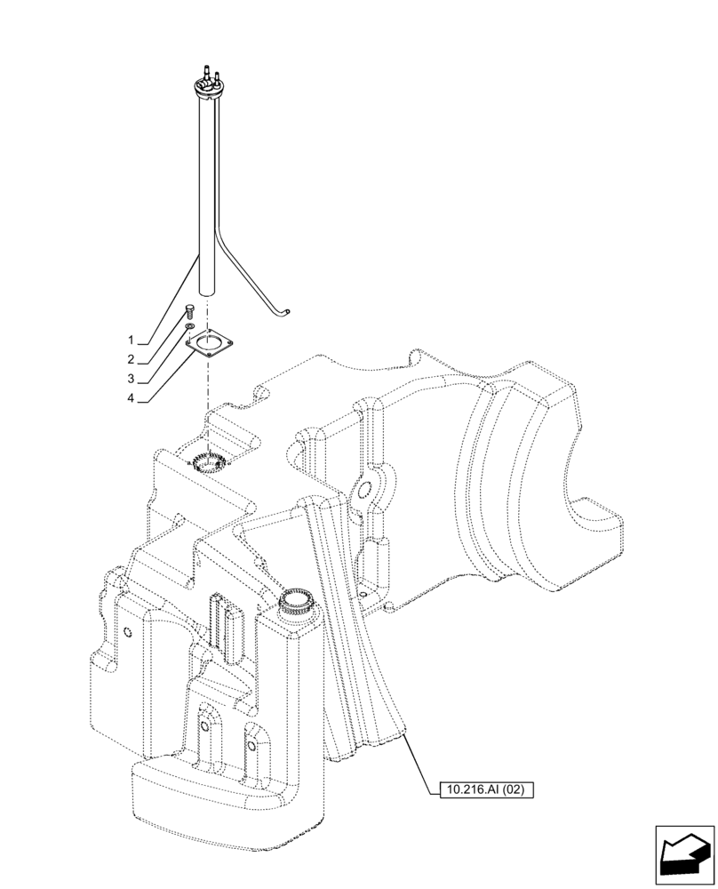 Схема запчастей Case IH PUMA 165 CVT - (55.011.AC) - VAR - 391131, 758001 - FUEL TANK, SENDER UNIT (55) - ELECTRICAL SYSTEMS